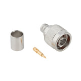 N-male Crimp Connector for LMR400 Cable Accessories Bolton Technical