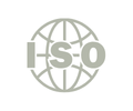 ISO certified image logo grey