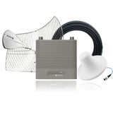 WilsonPro A500 Signal Booster Kit for Homes- Long Ranger Parabolic, Panel - Wall mount antenna for enclosed layouts    