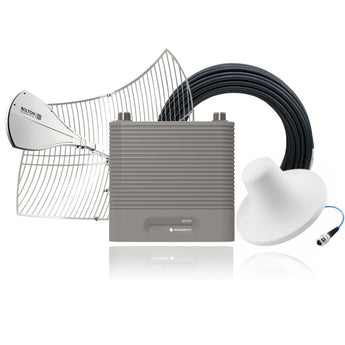 WilsonPro A500 Signal Booster Kit for Homes- Long Ranger Parabolic, Panel - Wall mount antenna for enclosed layouts    