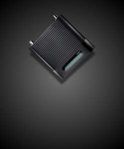 WilsonPro a1000_mobile_black amplifier tilted on its side