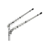 Dual outdoor LPDA-92 MIMO antenna bottom view grey