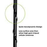 The Bolton Blade Outdoor Vehicle Antenna  quiet aerodynamic design