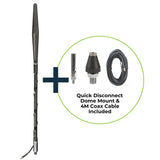 The Bolton Blade Outdoor Vehicle Antenna quick disconnect, dome mount and 4m coaxial cable kit
