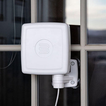 The Beacon mounted to the window side view