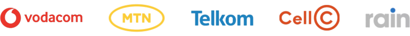 Vodacom, MTN, Telkom, Cell C and rain