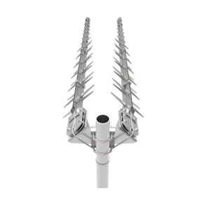 Dual outdoor LPDA-92 MIMO antenna top view grey
